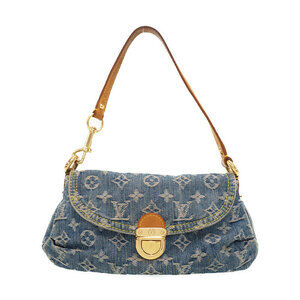 Louis Vuitton Monogram Denim Pleaty Semi Shoulder Bag